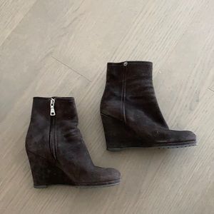 Prada wedge boots. In very good condition.